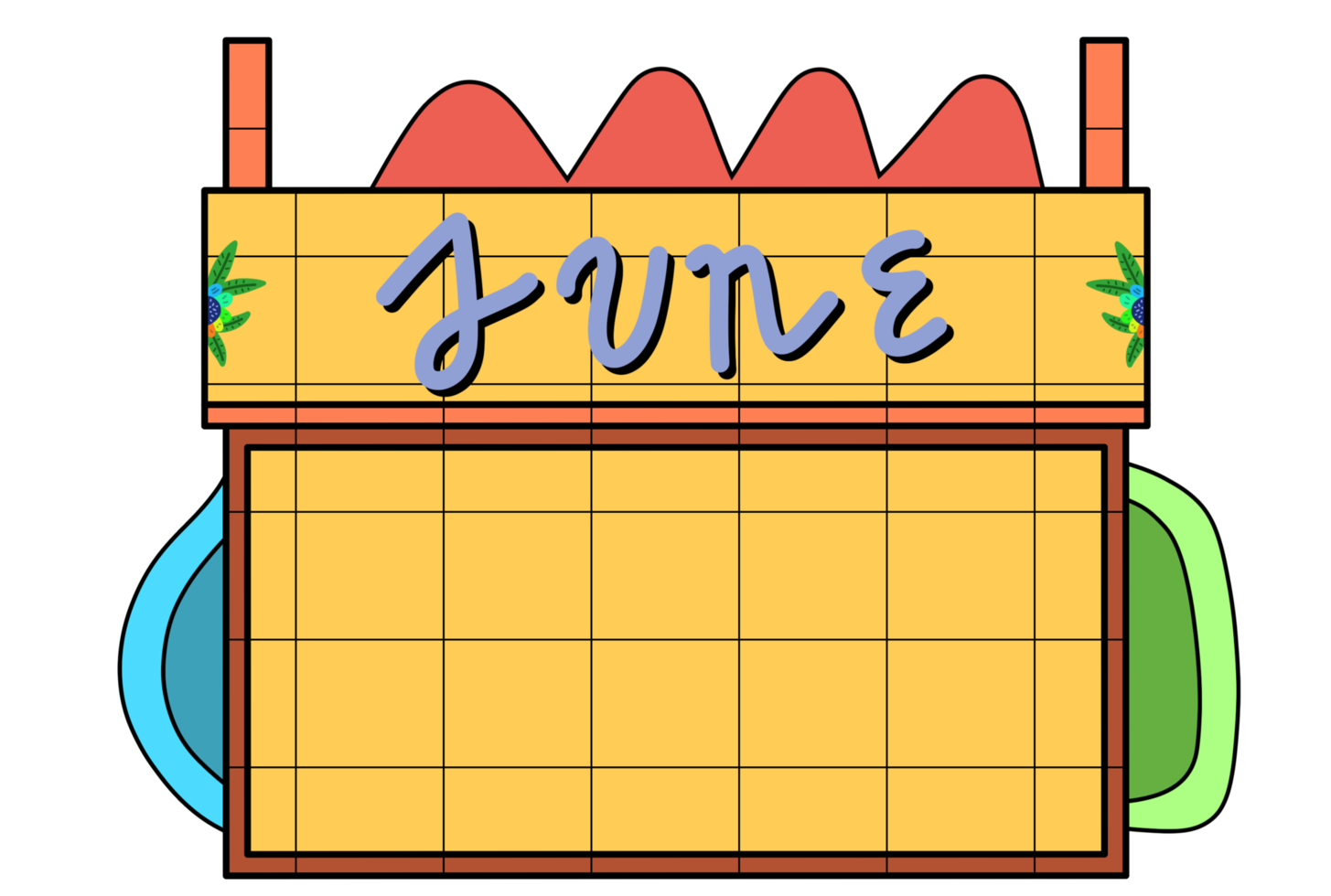 Aesthetic Calendar Moon png