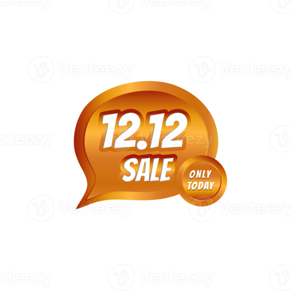 12.12 diseño de banner de día de compras de venta png