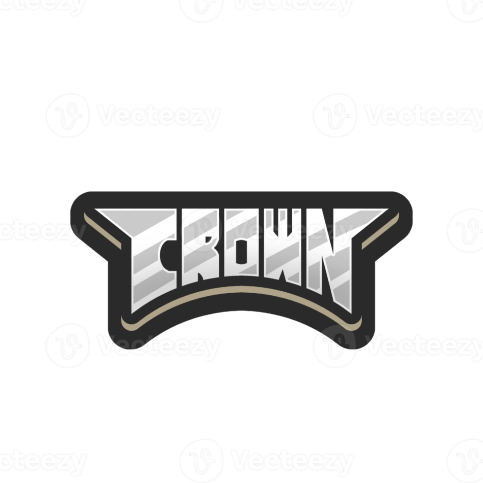 Badge crown template design png