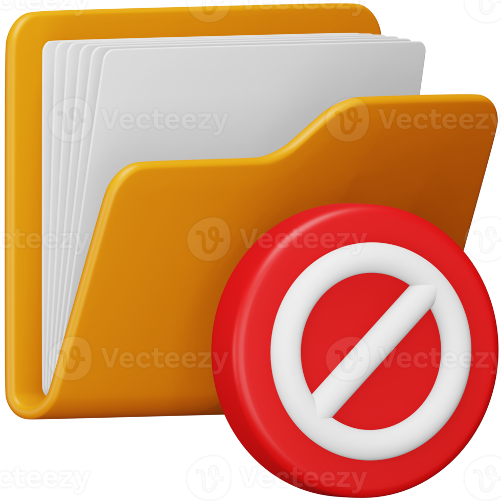 Folder block 3d rendering isometric icon. png