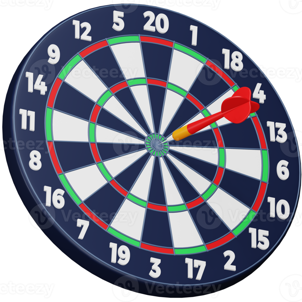 Darts 3d rendering isometric icon. png