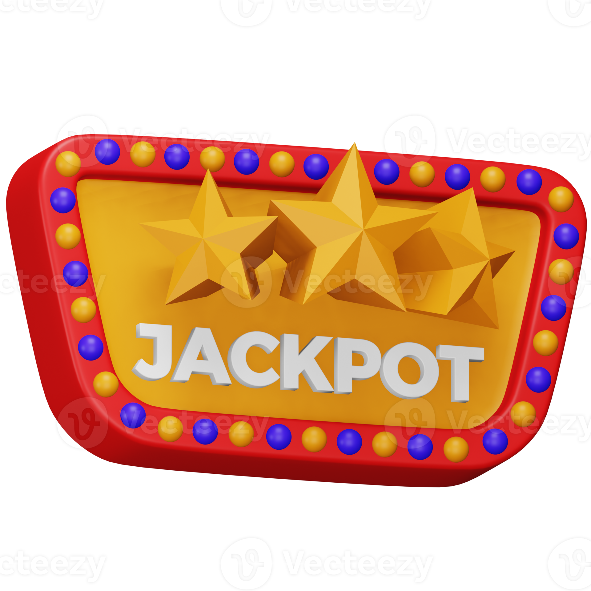 Casino jackpot 3d rendering isometric icon. 15072101 PNG