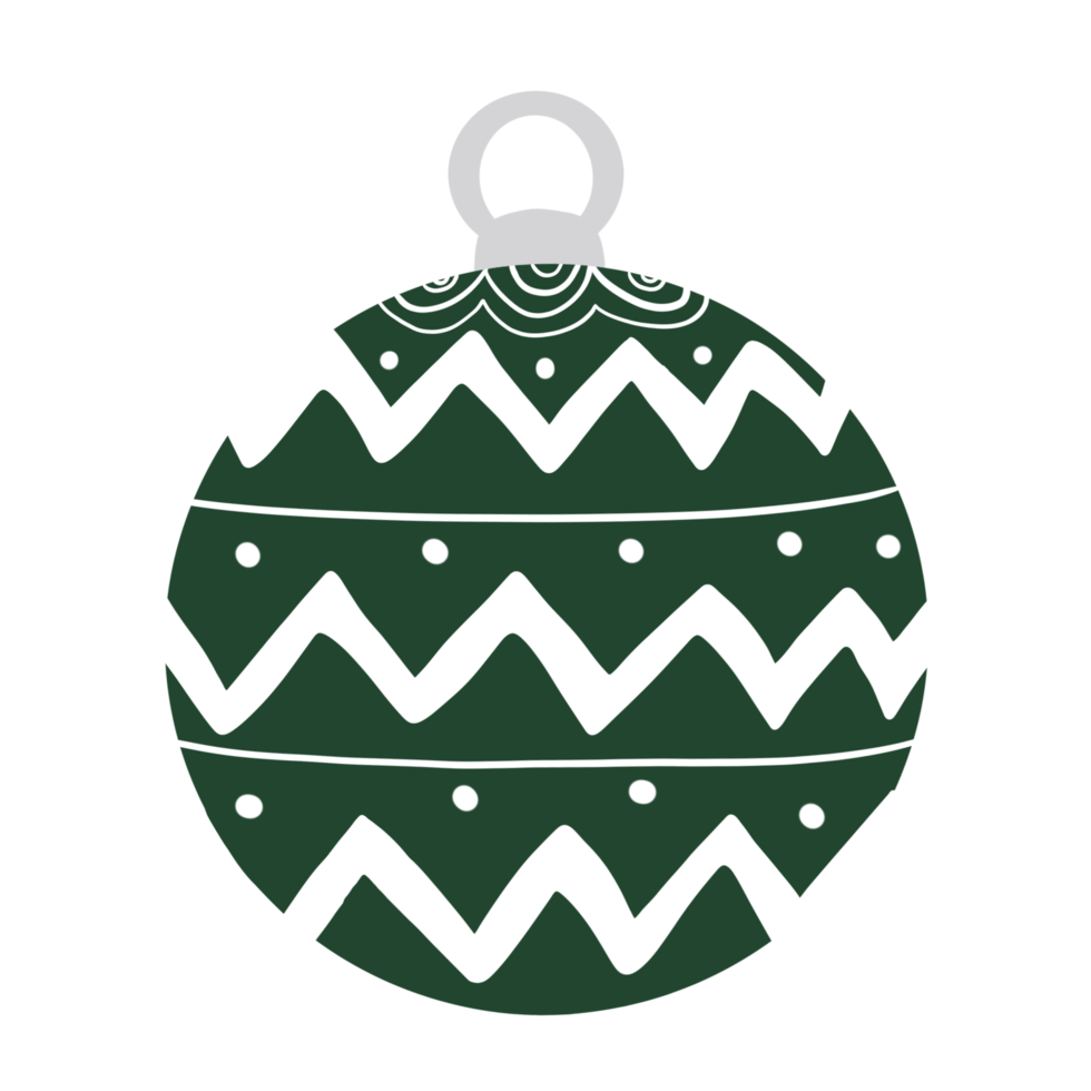 ilustración de bolas de navidad png