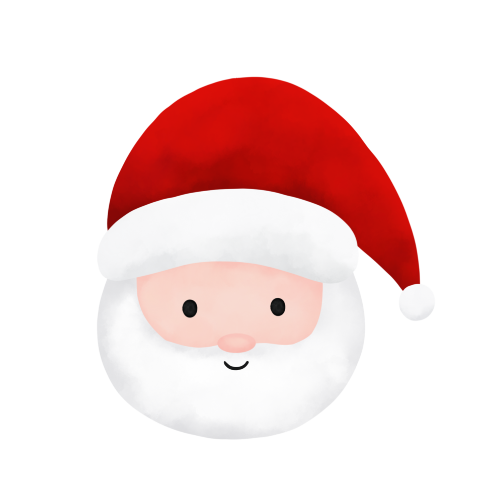 ilustración de cara de santa claus png