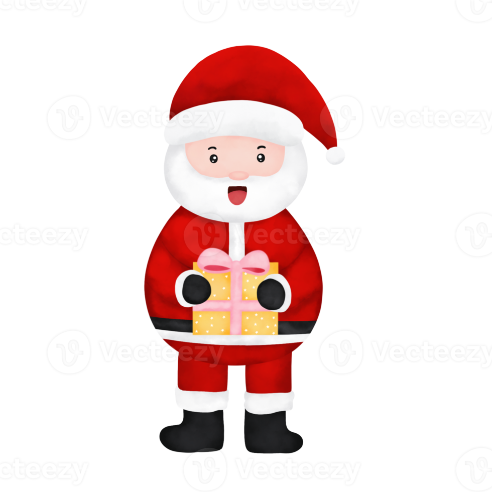 Santa Claus with gift png