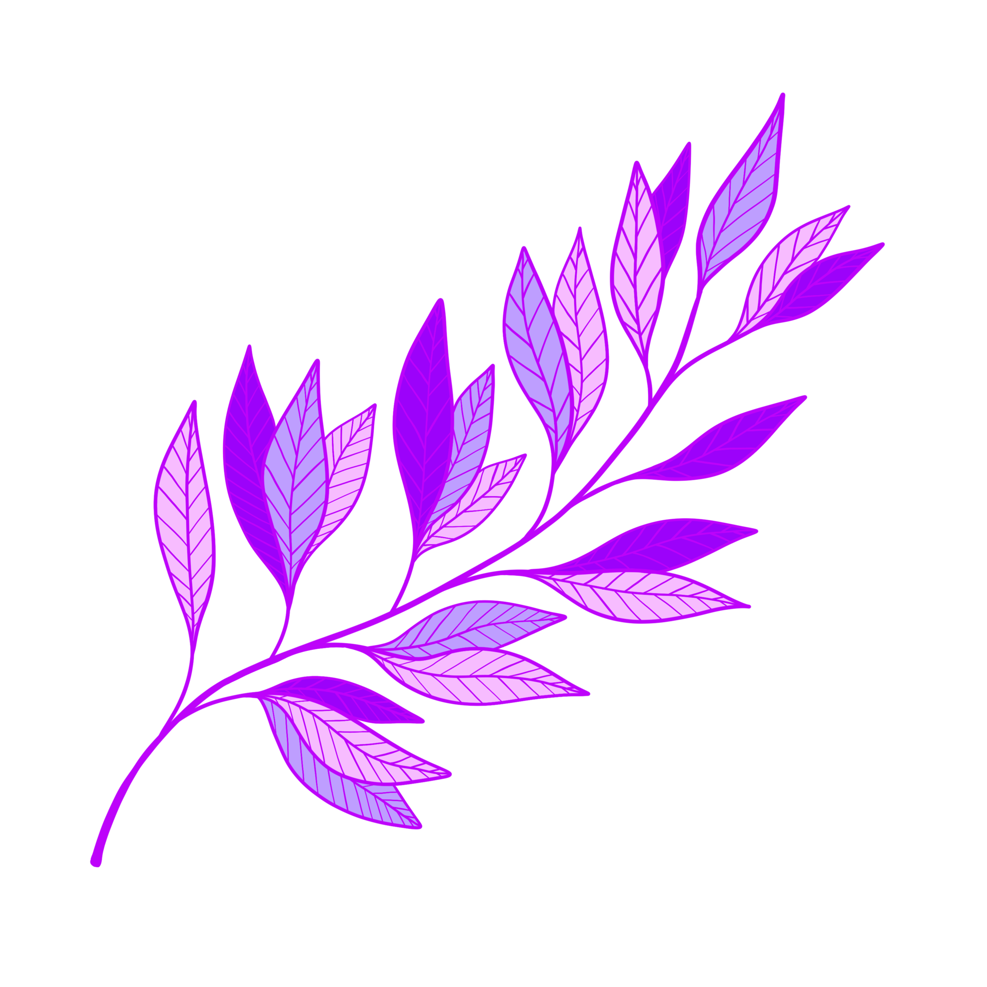 Free Purple Leaves Illustration. Vivid leaves. Natural. 15072210 PNG