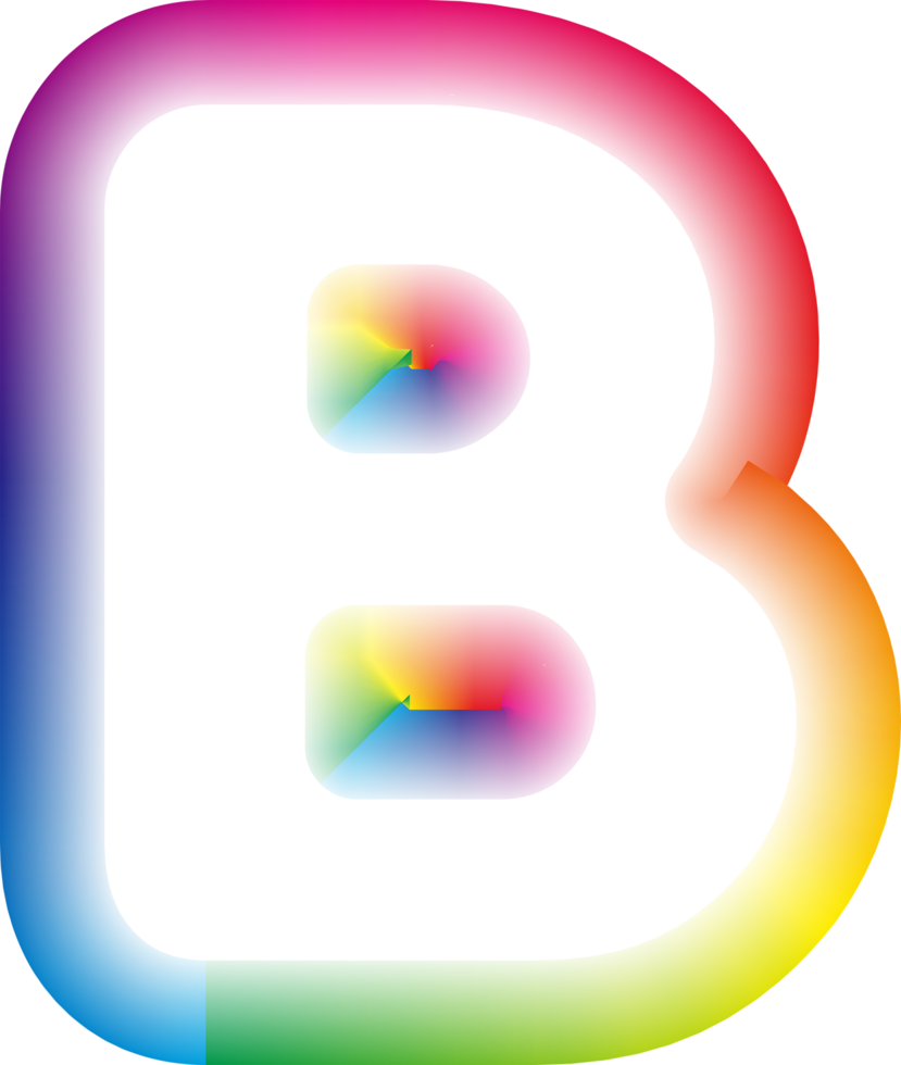 Neon Letter B png