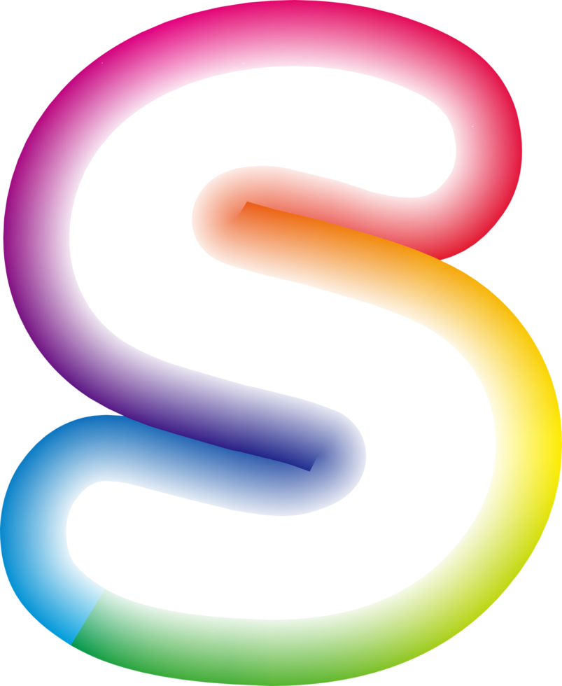 Neon Letter S png