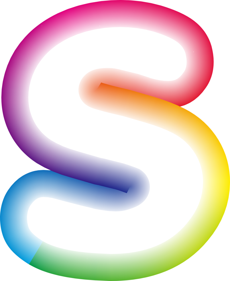 Neon Letter S png