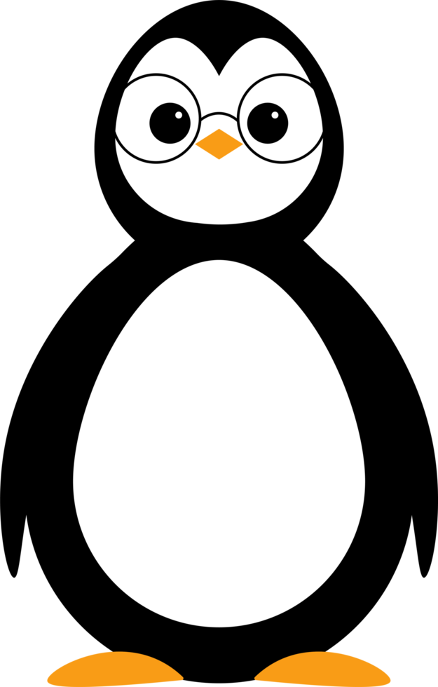 penguin design illustration isolated on transparents background png