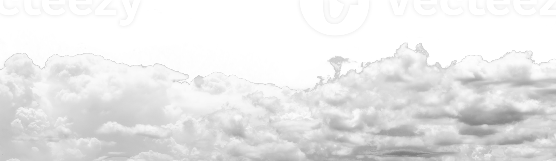 découpe de nuage blanc sur le fond et la texture. png