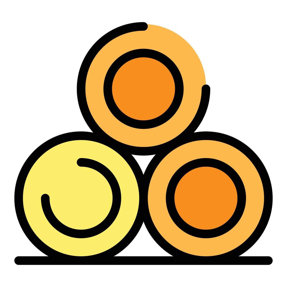 Fertilizer tank icon color outline vector