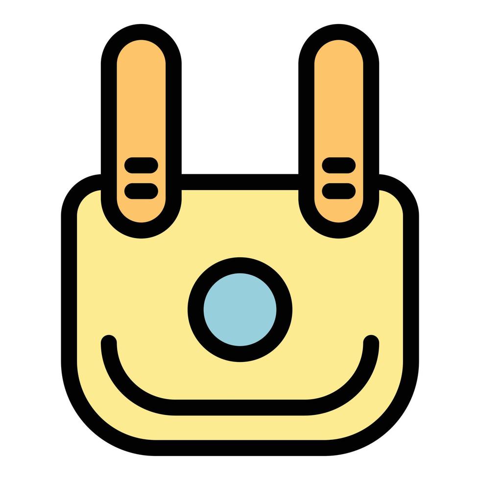 Baby game toy icon color outline vector