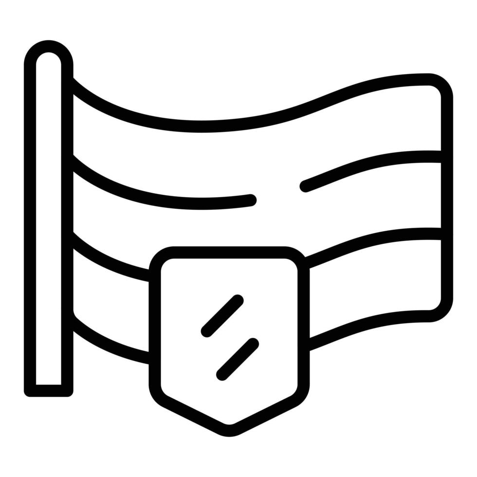 Slovakia flag icon outline vector. Slovak map vector