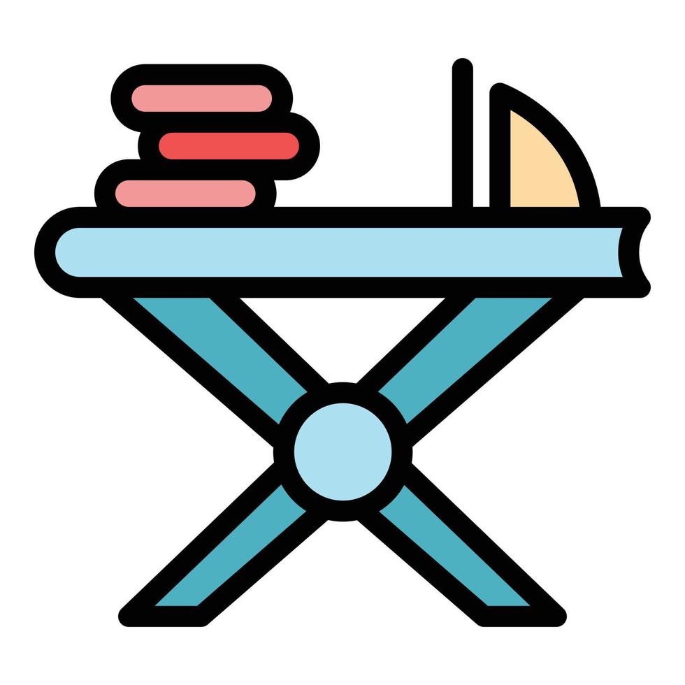 Ironing board icon color outline vector