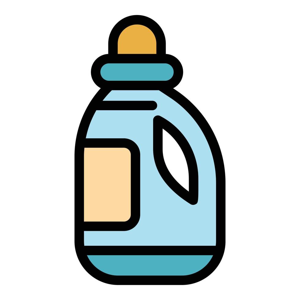 Washing solution icon color outline vector