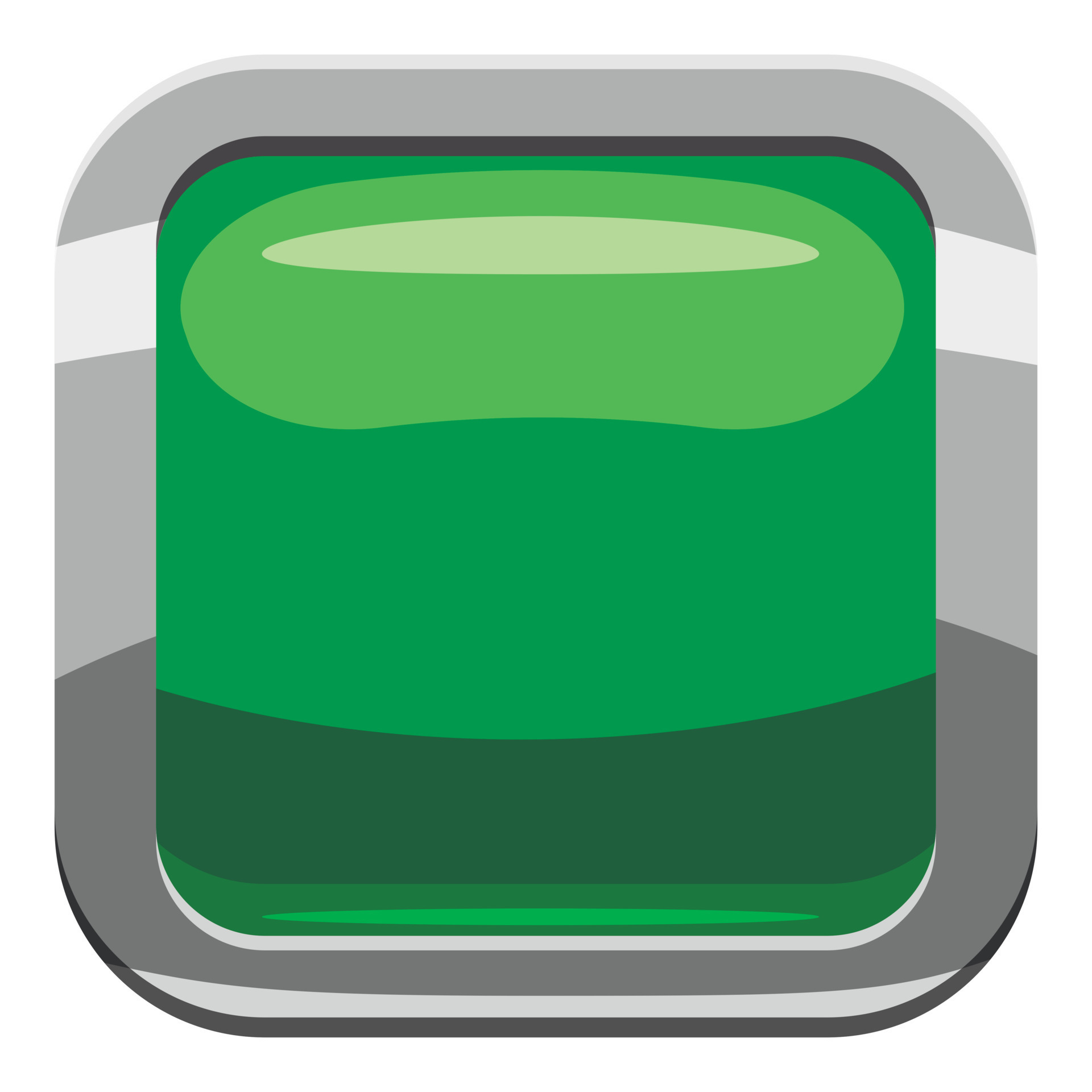 Light green square button icon, cartoon style 15072901 Vector Art at Vecteezy