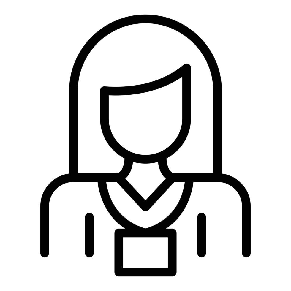 Studio reporter icon outline vector. Press news vector