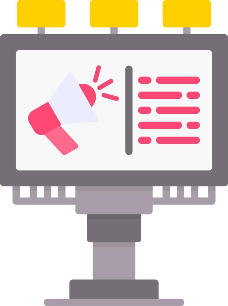 Billboard Creative Icon Design vector