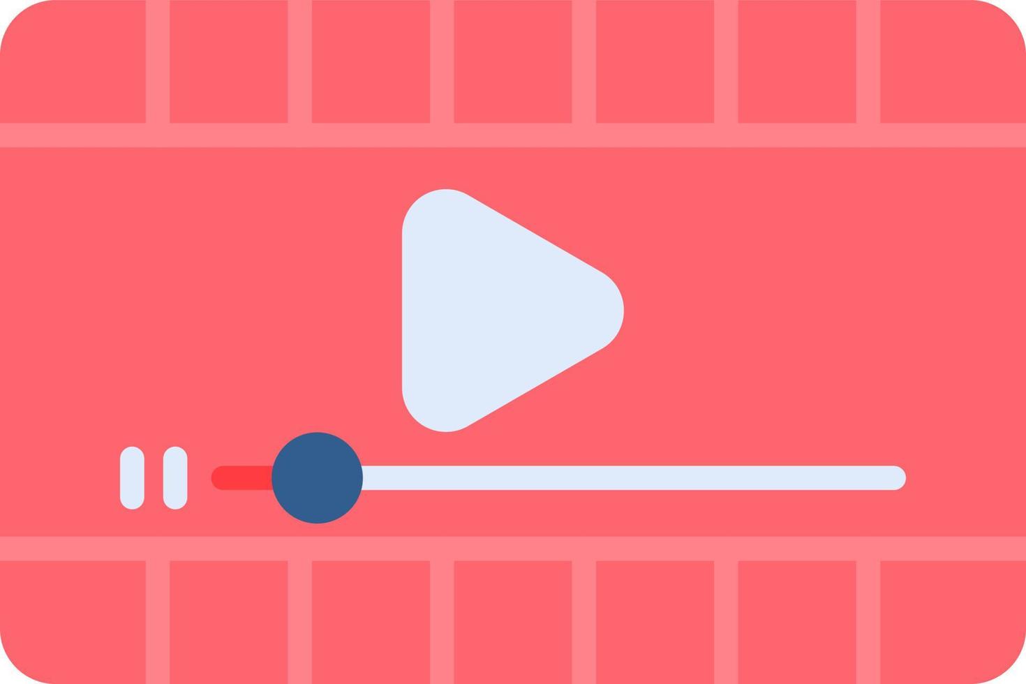 Video Player Creative Icon Design vector