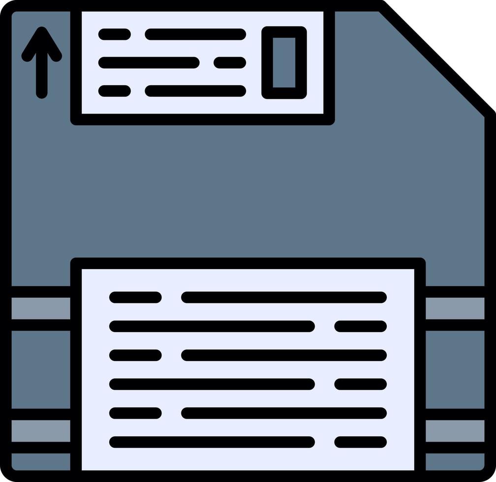 Floppy Disc Creative Icon Design vector