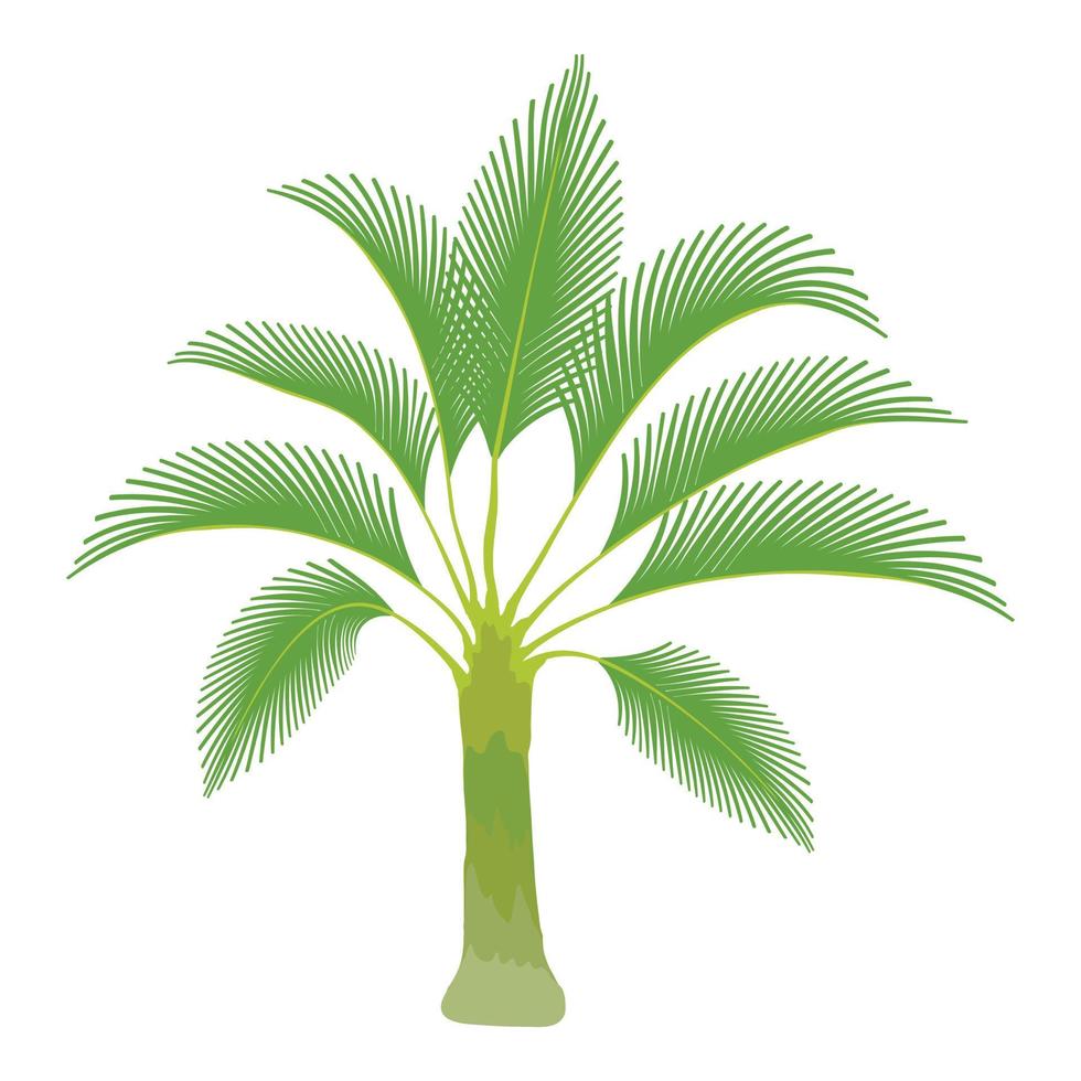 Spreading palm icon, cartoon style vector