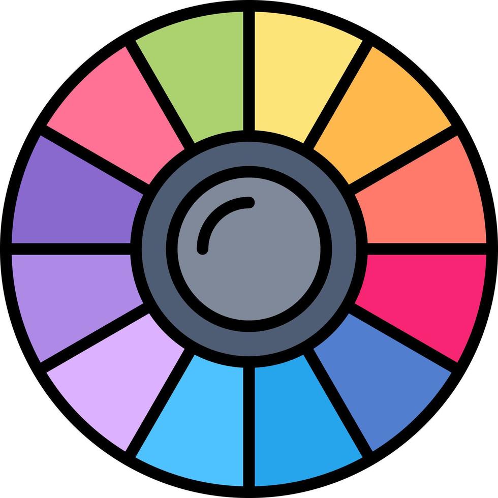 diseño de icono creativo de círculo de color vector