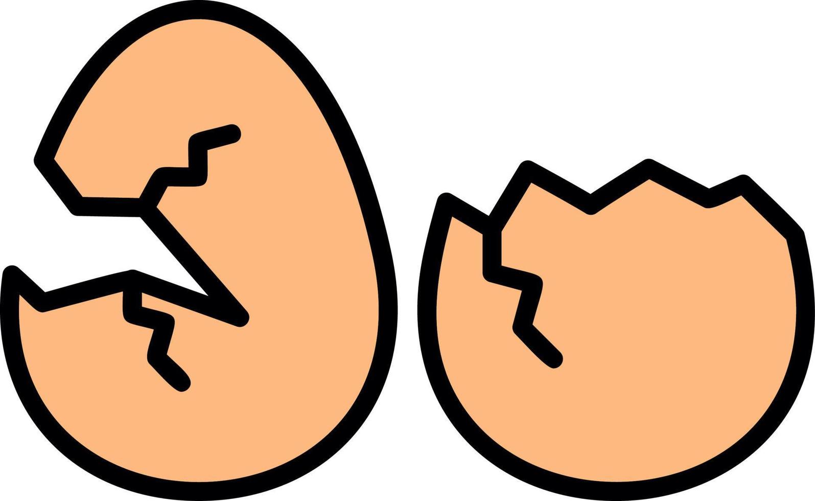 Broken Eggs Creative Icon Design vector