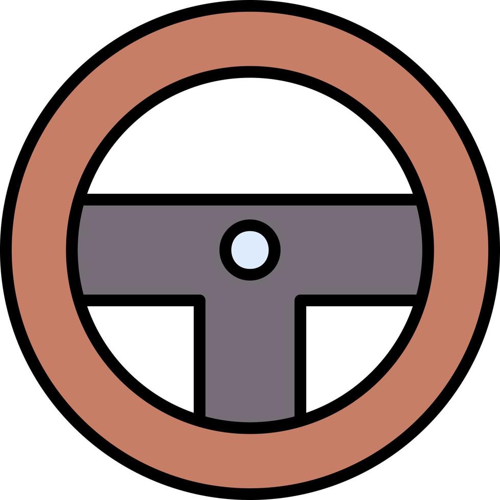 Steering Wheel Creative Icon Design vector