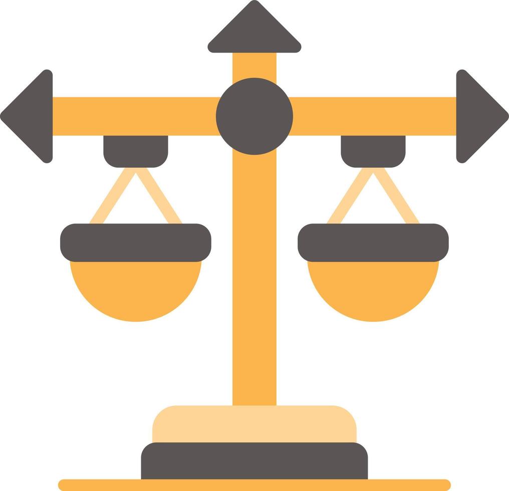 Balance Scale Creative Icon Design vector