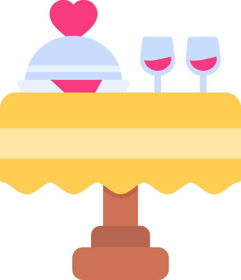 diseño de icono creativo de cena de boda vector