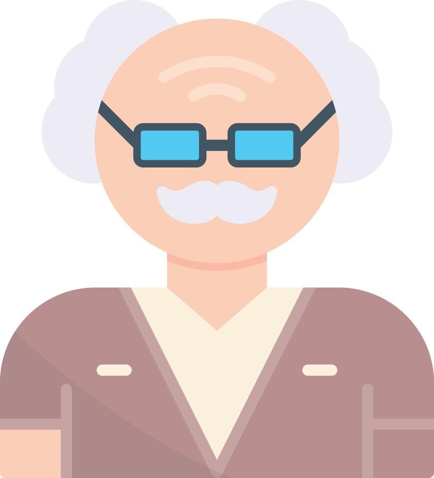 Old Man Creative Icon Design vector