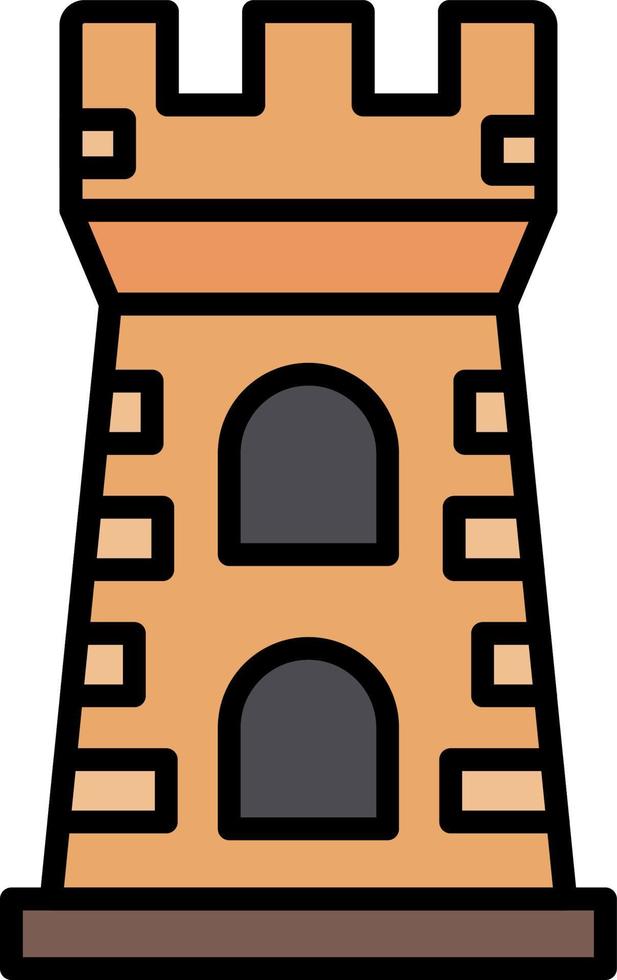 diseño de icono creativo de torre vector