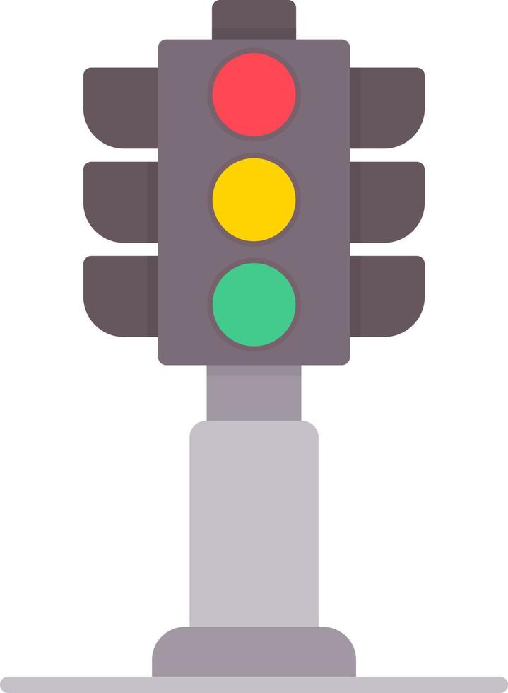 Traffic Lights Creative Icon Design vector