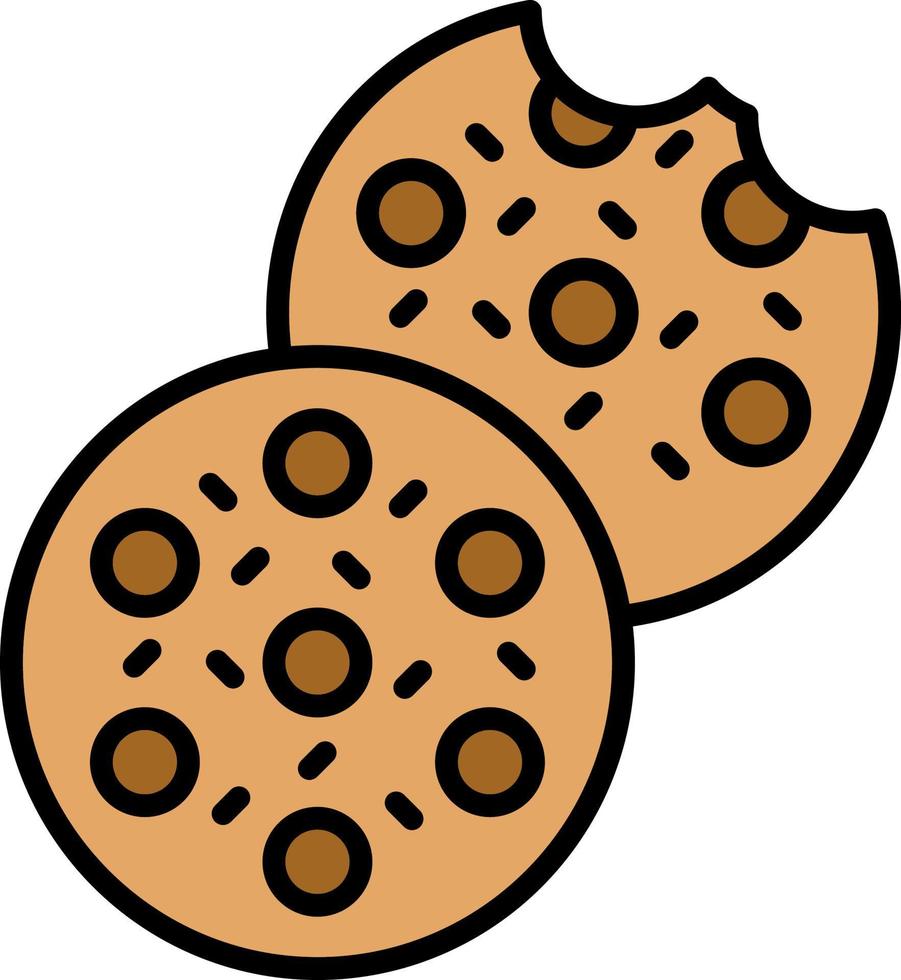 diseño de icono creativo de galleta vector