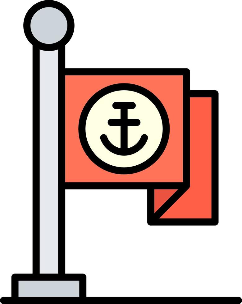 Flag Creative Icon Design vector