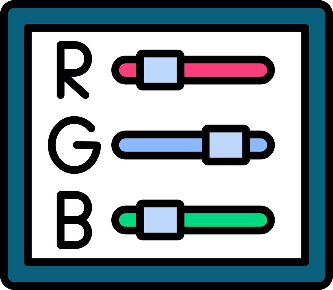 diseño de icono creativo rgb vector