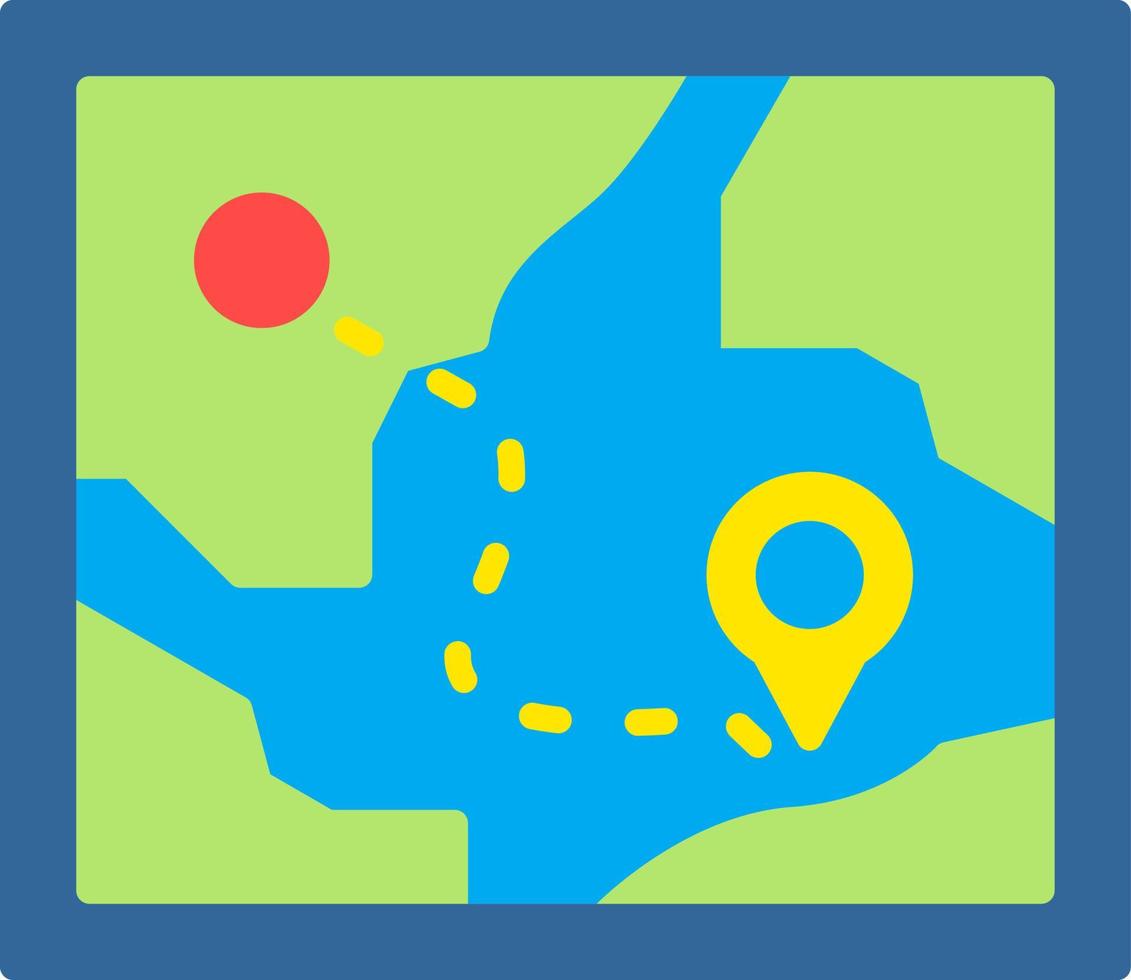 Map Creative Icon Design vector