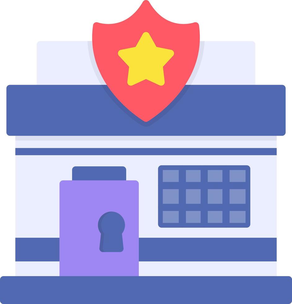 Police Station Creative Icon Design vector