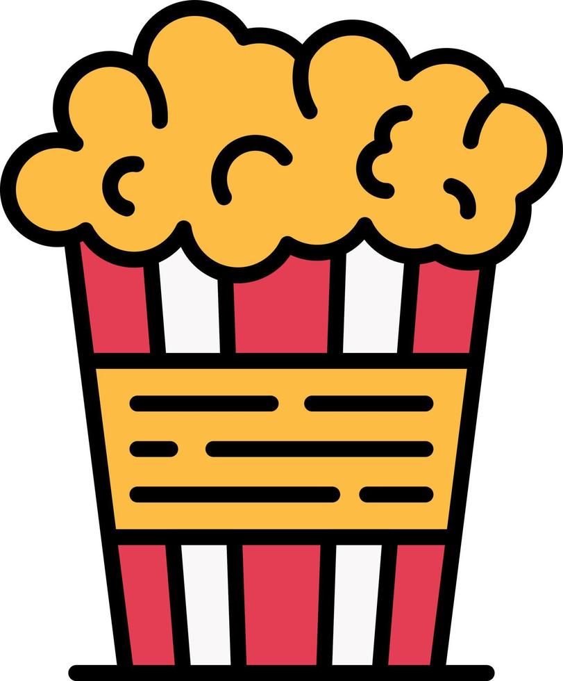 Popcorn Creative Icon Design vector