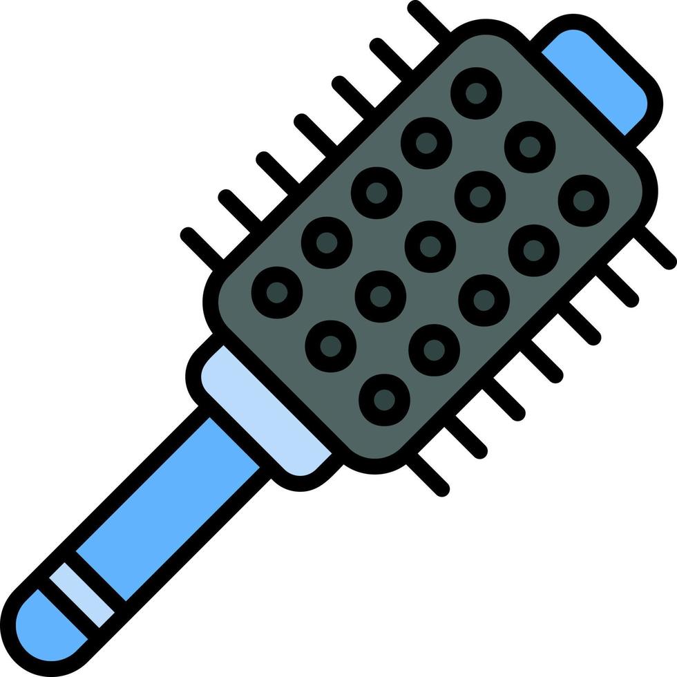 diseño de icono creativo de cepillo de pelo vector