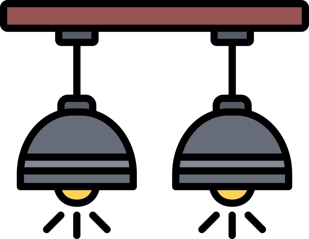 Ceiling Lamp Creative Icon Design vector