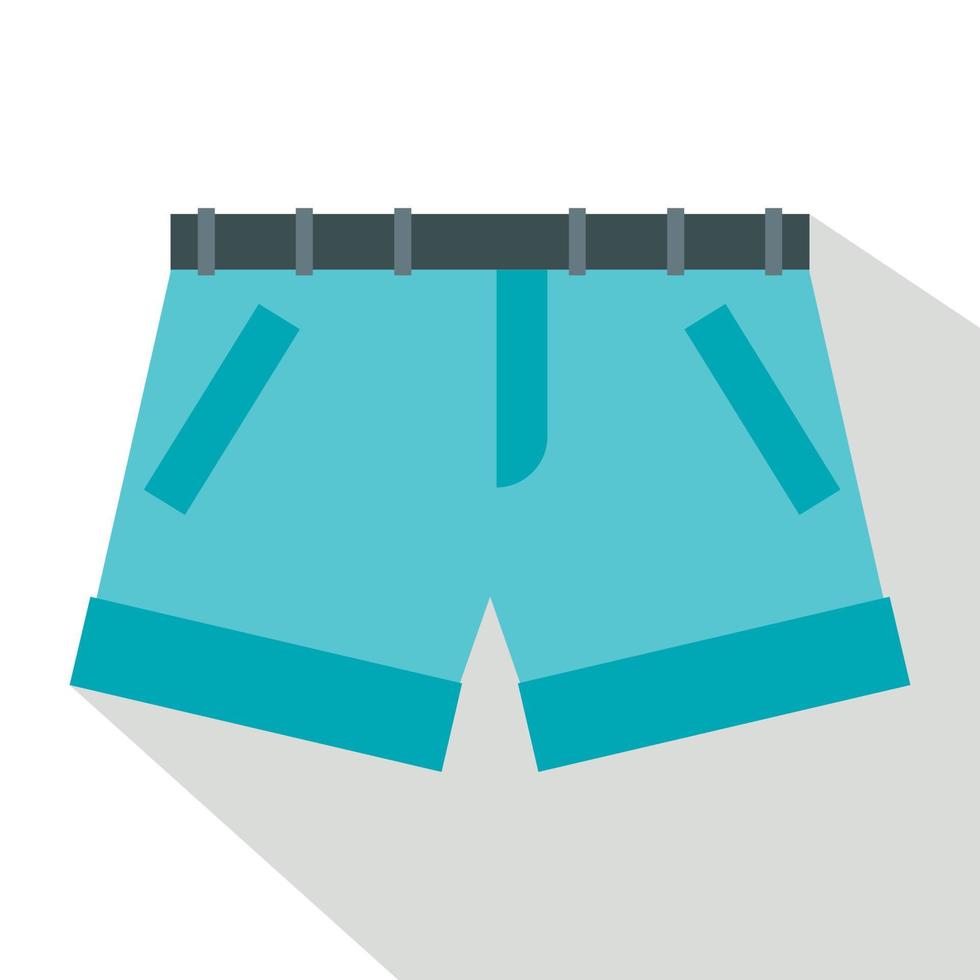 Shorts icon, flat style vector