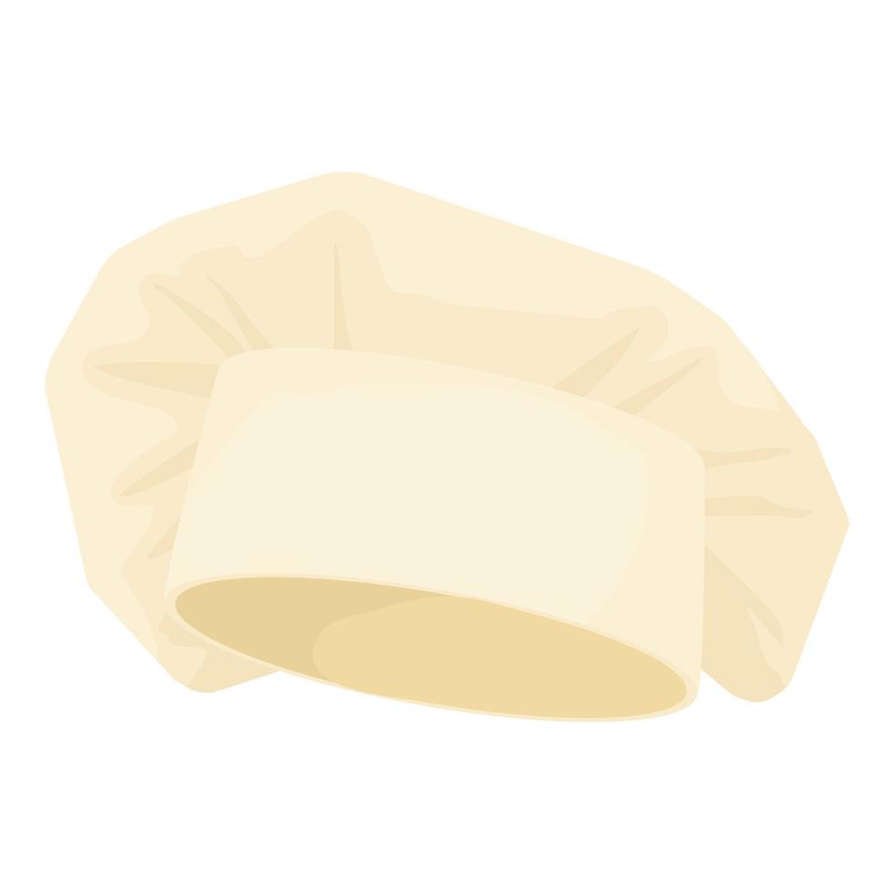 Chef cap icon, cartoon style vector