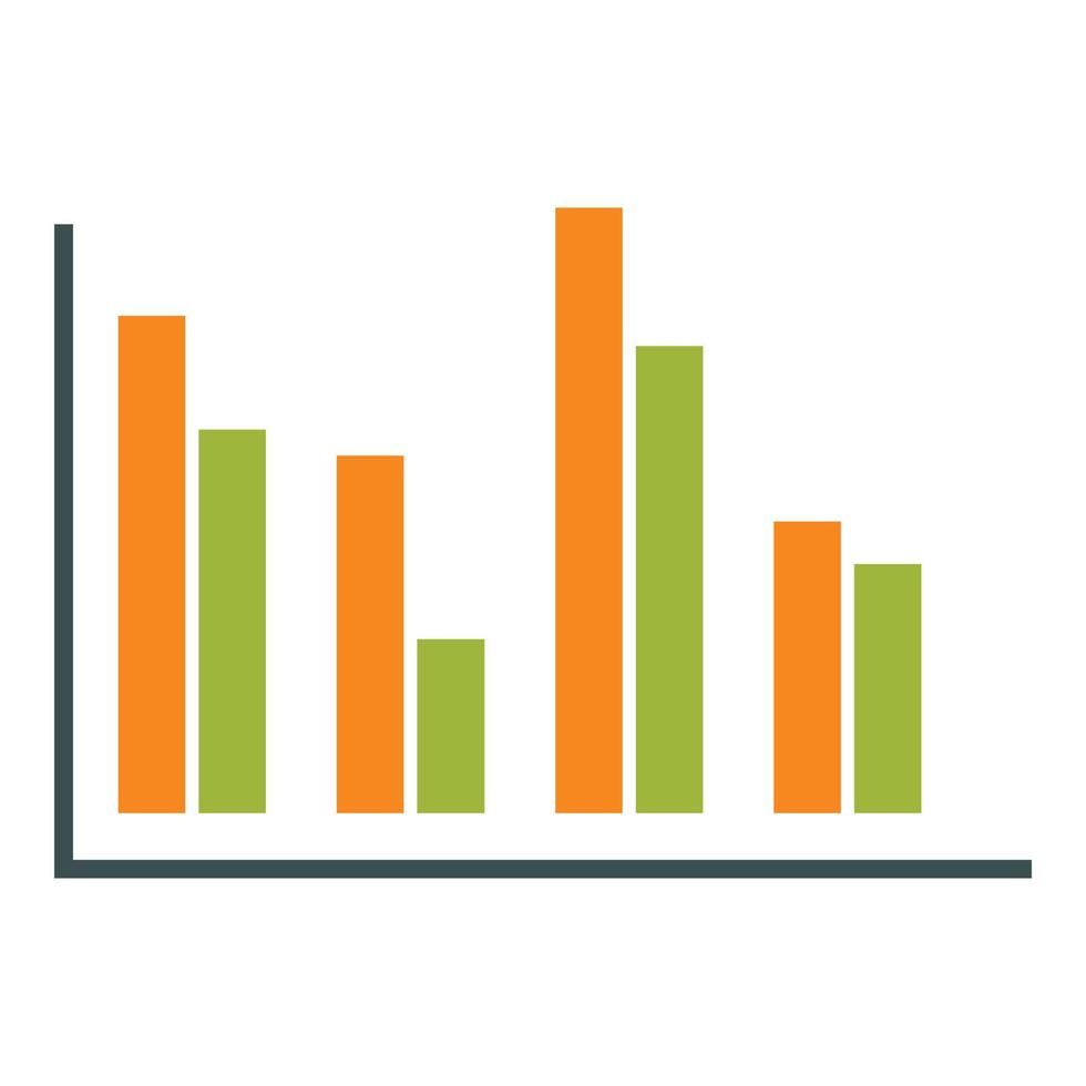 Computer diagram infographics, flat style vector