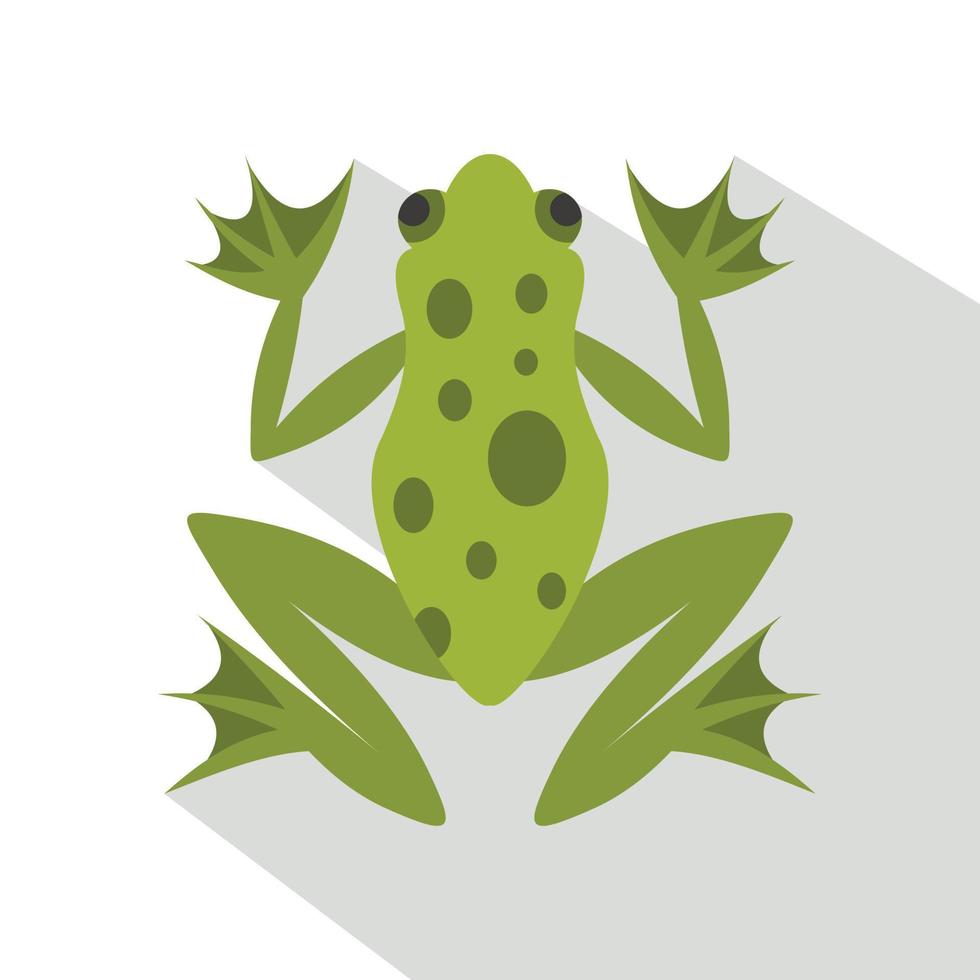 Frog icon, flat style vector