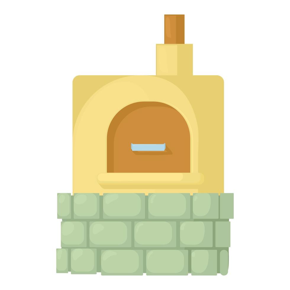 Oven icon, cartoon style vector