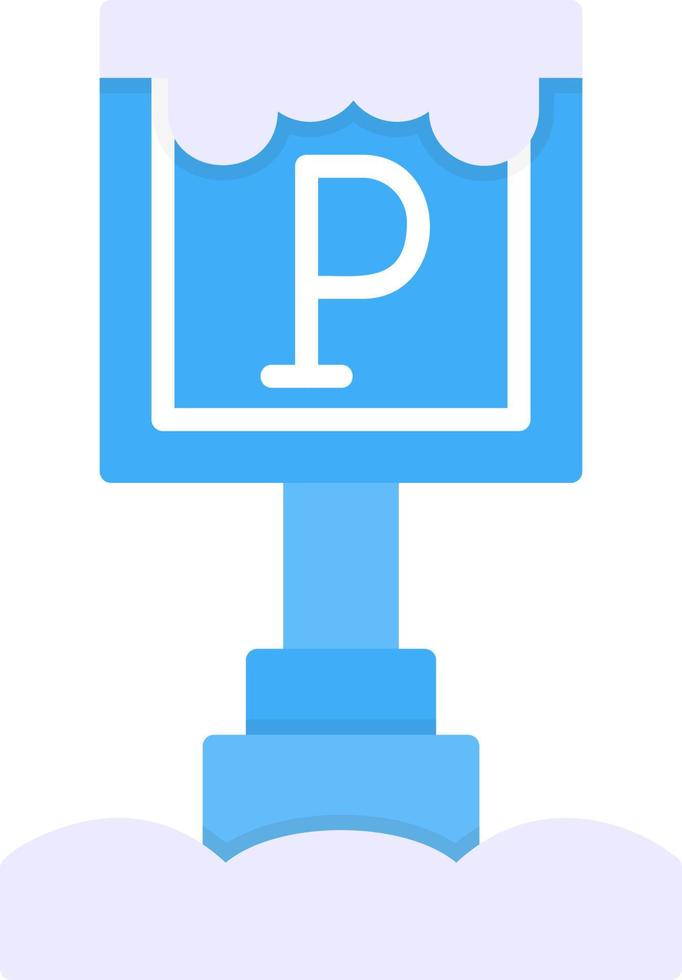 Parking Sign Creative Icon Design vector