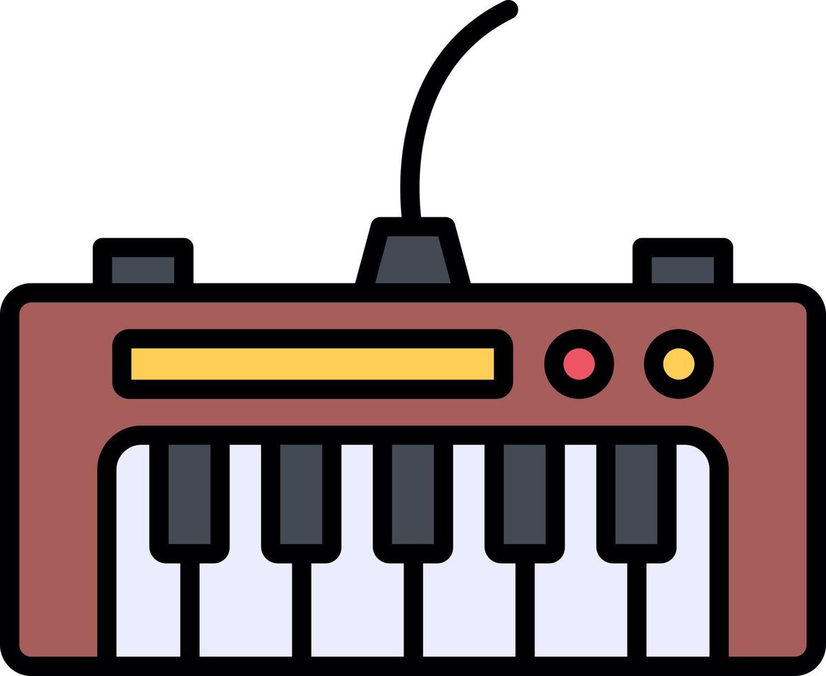 diseño de icono creativo de teclado de piano vector