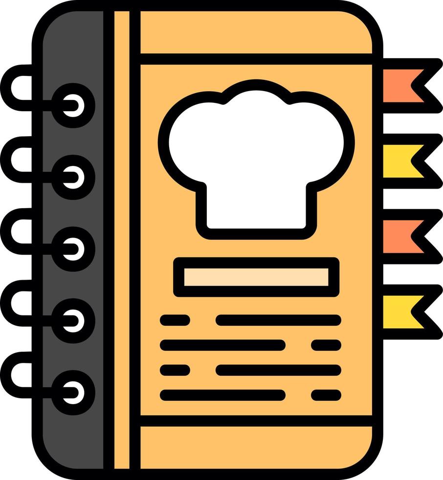 diseño de icono creativo de libro de recetas vector